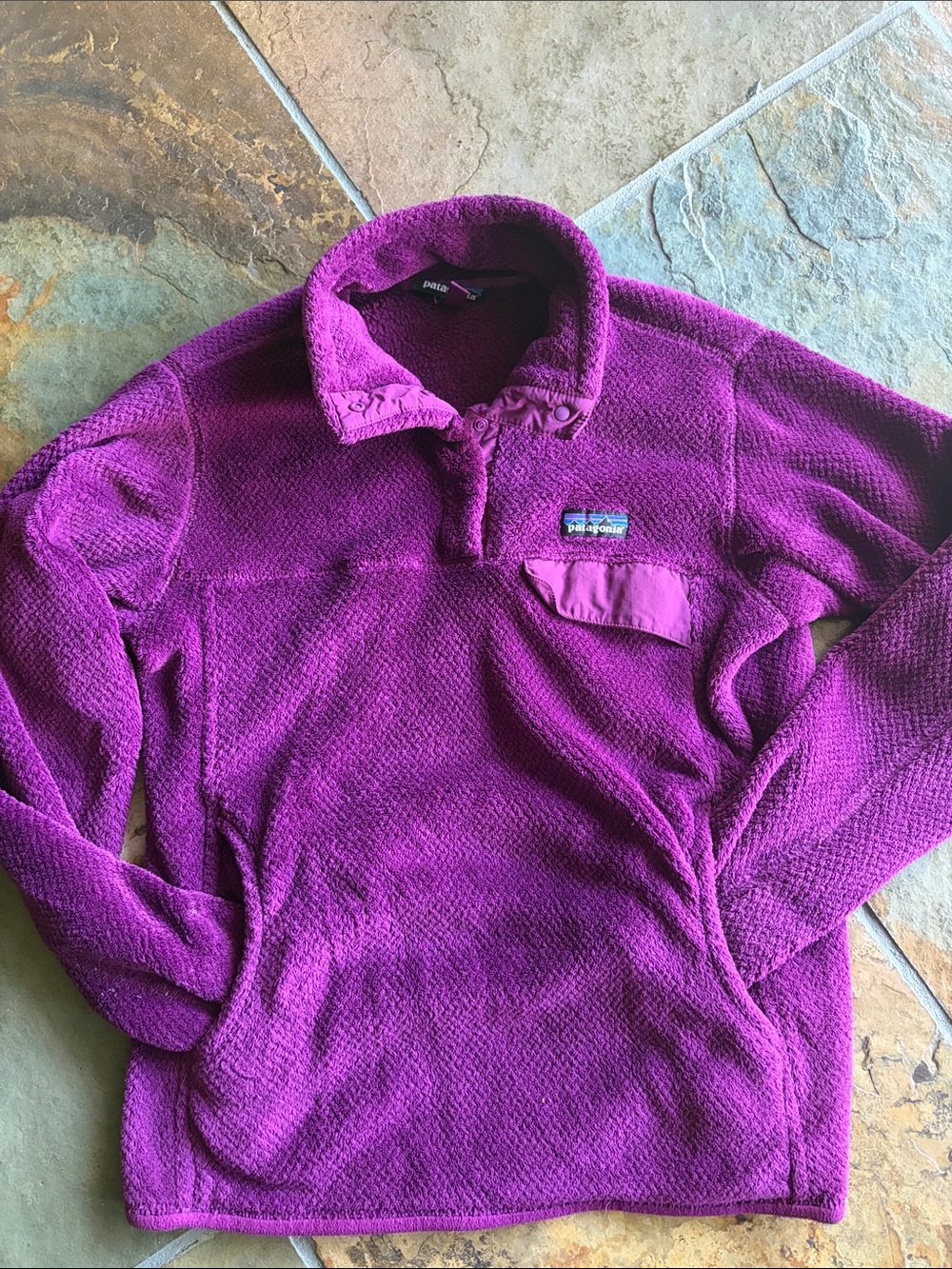 Patagonia Women’s Zip-Up Fleece Pullover - Purple